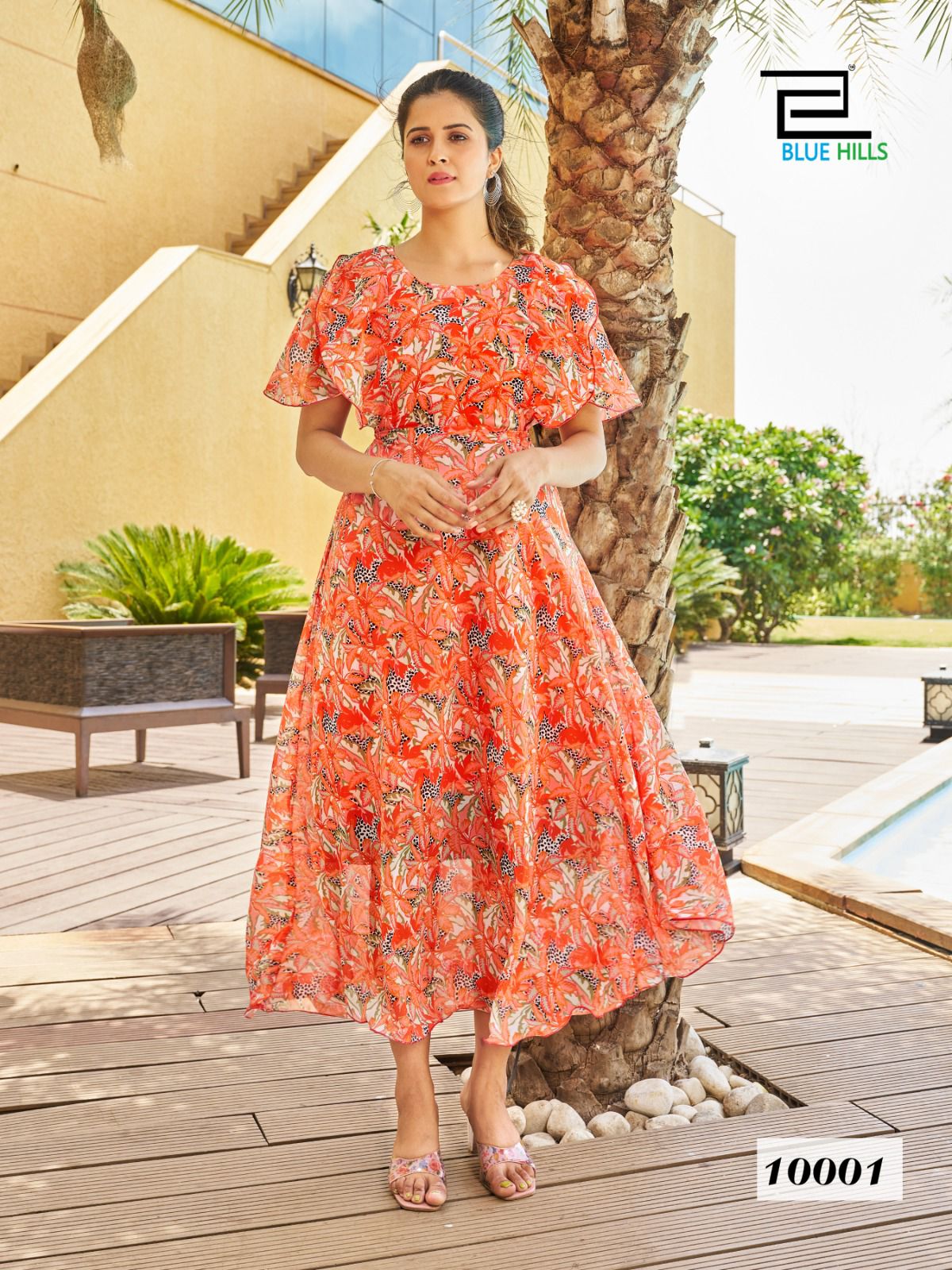 Bigg Bull By Blue Hills Georgette Digital Printed Party Wear Kurtis